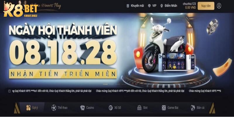 Hướng dẫn nạp tiền k8vn chi tiết nhất cho người chơi mới