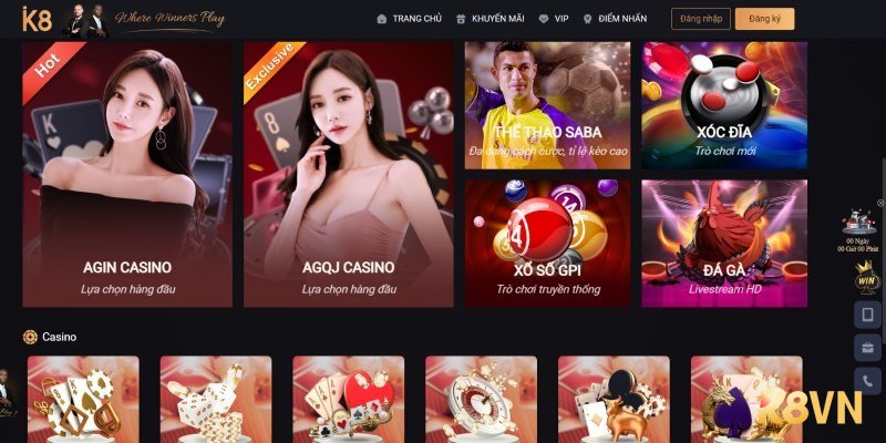 Chi tiết các bước đặt cược trên nhà cái K8VN