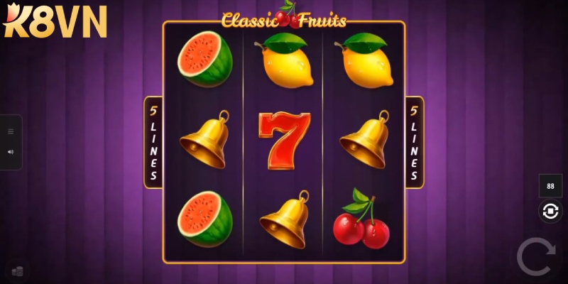 Tựa game nổ hũ Classic Fruits đình đám